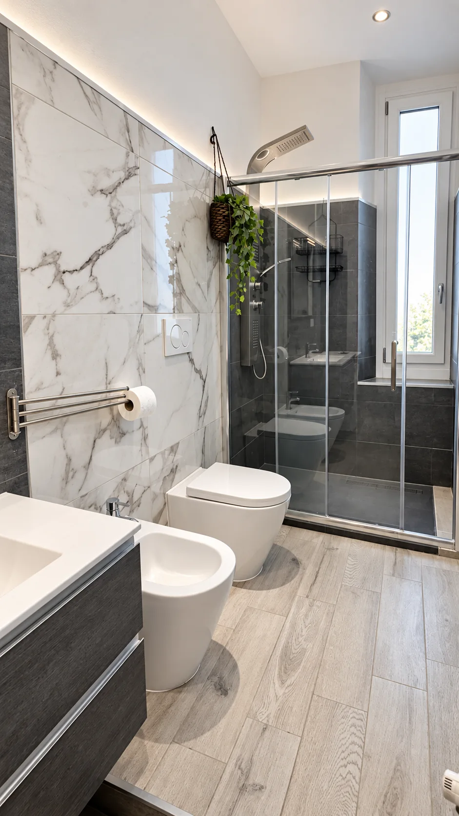 Bagno con doccia di San Sisto 18